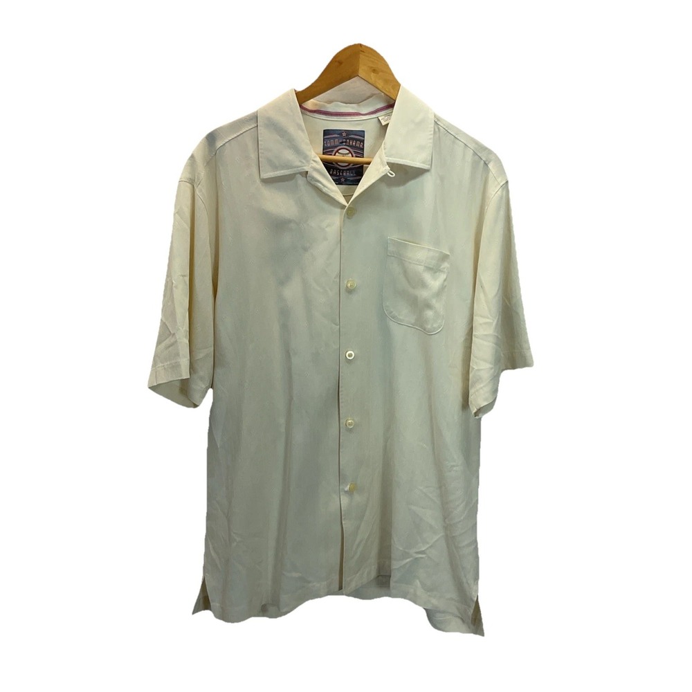 Tommy Bahama Baseball Fever Catch It Shirt Silk St Louis Cardinals Size MD